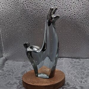 Vintage Art Glass Llama Figurine